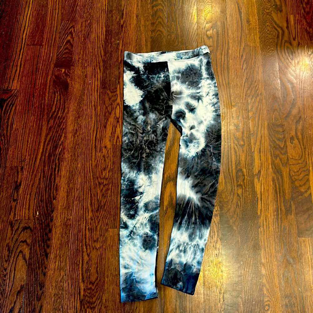 LOVE GLAM GIRL RIB LEGGING BLUR AND WHITE MARBLE SIZE 12